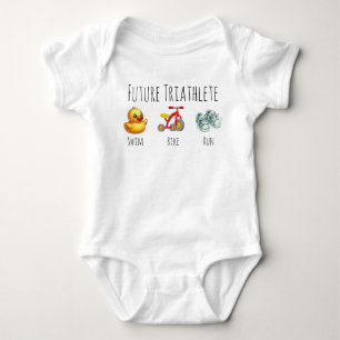 Baby Future Triathlete Swimming Runing Biking T Shirt