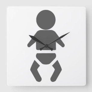 Baby Fyrkantig Klocka