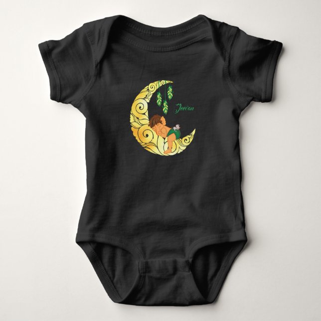 Baby Ganesha with the moon T Shirt (Framsida)