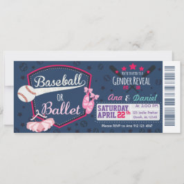 Baby gender: Ballbollar eller Ballet Inbjudningar