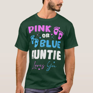 Baby Gender Reveal Auntie T Shirt