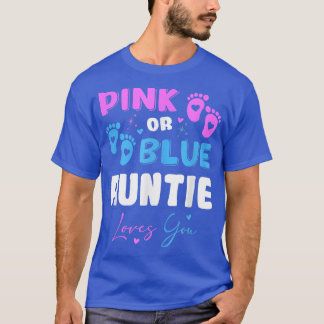 Baby Gender Reveal Auntie T Shirt