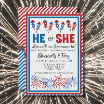Baby Gender Reveal - brandsläckare 4 juli