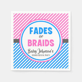 Baby Gender Reveal - Fader eller Braids Pappersservett