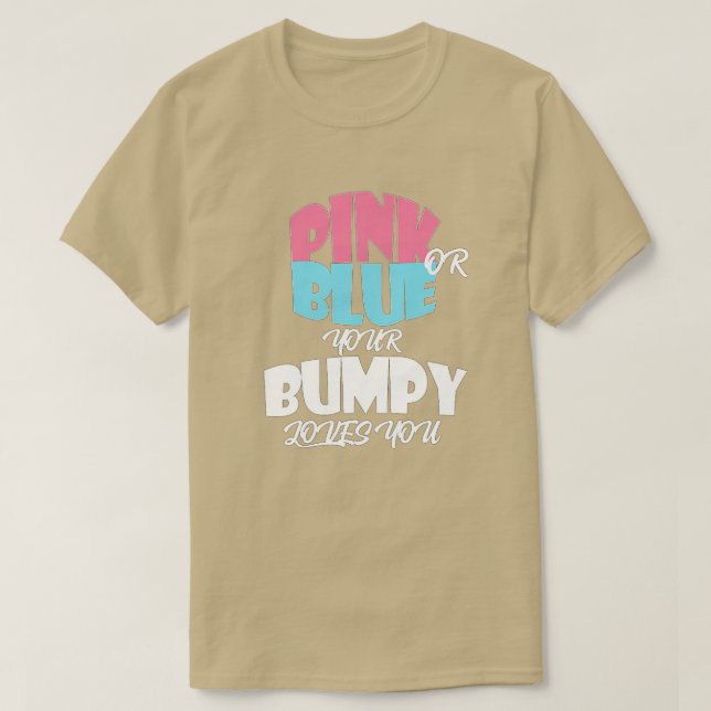 Baby Gender Reveal for BUMPY  essentiel  T Shirt (Design framsida)