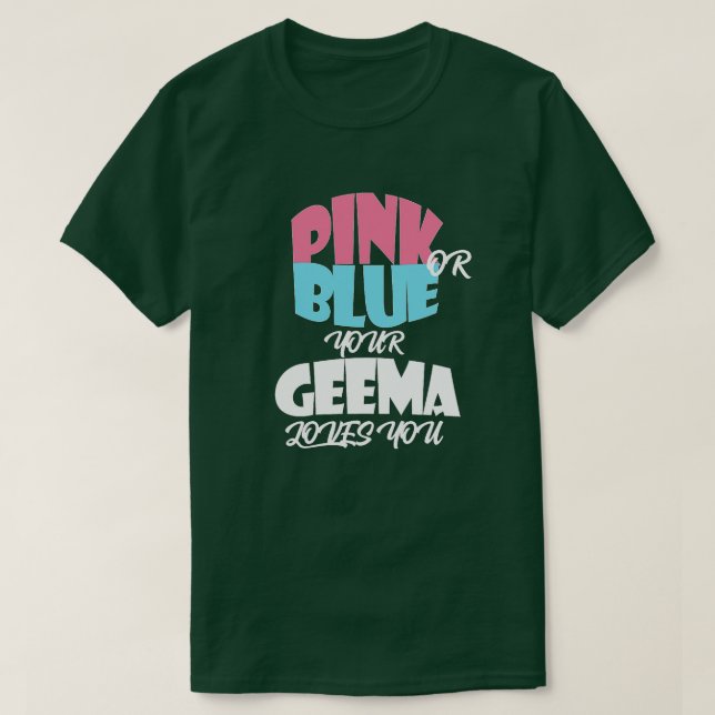 Baby Gender Reveal for GEEMA  essentiel  T Shirt (Design framsida)