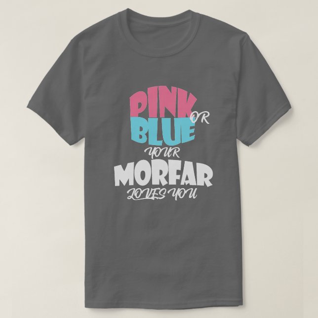Baby Gender Reveal for MORFAR essentiel T Shirt (Design framsida)
