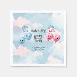 Baby Gender Reveal Pappersservett