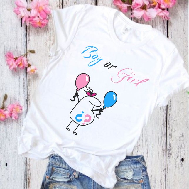 Baby Gender Reveal Party T-Shirt (Skapare uppladdad)