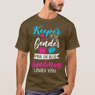 Baby Gender Reveal Rosa eller Blue Grandmamma Lo T Shirt