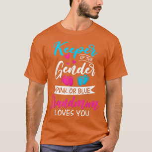 Baby Gender Reveal Rosa eller Blue Grandmamma Lo T Shirt