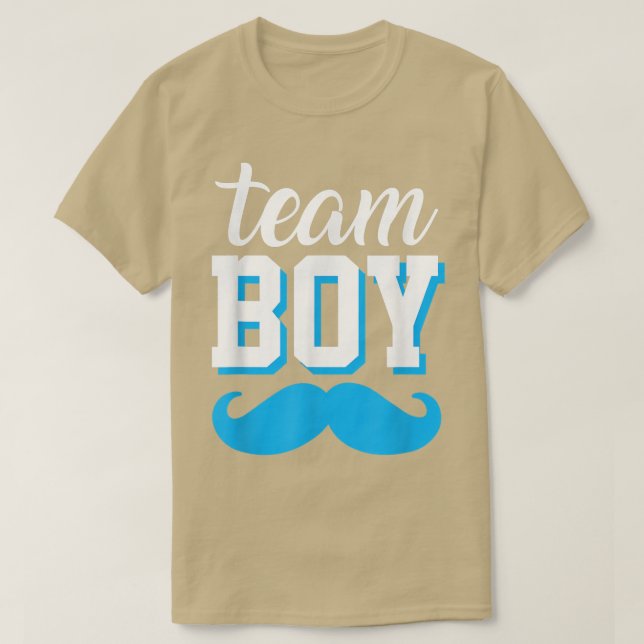 Baby Gender Upprepning av Party Team Boy Manar T Shirt (Design framsida)