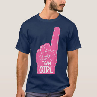Baby Gender Upprepning Party Team Girl Me T Shirt