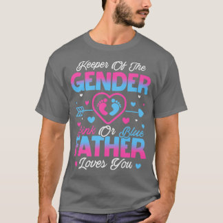 Baby Gender Visa Rosa eller Blå Far Kärlek T Shirt