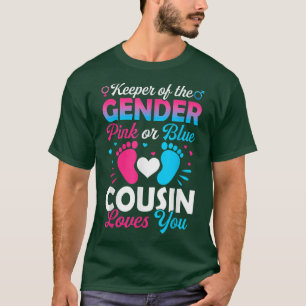 Baby Gender Visa Rosa eller Blå kusin Kärlek T Shirt