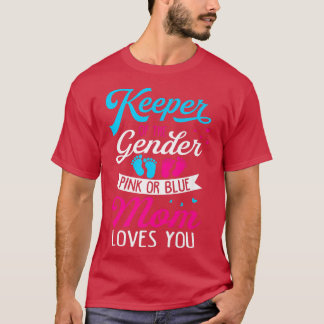 Baby Gender Visa Rosa eller Blå Mamma Kärlek Y T Shirt