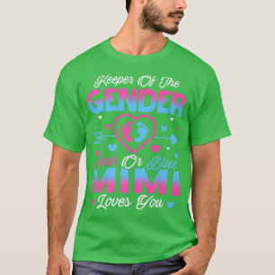 Baby Gender Visa Rosa eller Blå Mimi Kärlek T Shirt