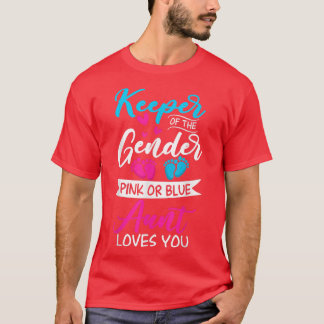 Baby Gender Visa Rosa eller Blå Moster Kärlek T Shirt
