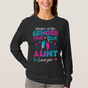Baby Gender Visa Rosa eller Blå Moster Kärlek T Shirt