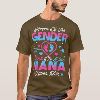 Baby Gender Visa Rosa eller Blå Nana Kärlek T Shirt
