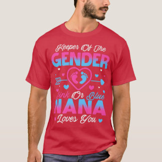 Baby Gender Visa Rosa eller Blå Nana Kärlek T Shirt