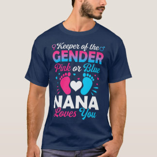 Baby Gender Visa Rosa eller Blå Nana Kärlek T Shirt