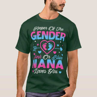 Baby Gender Visa Rosa eller Blå Nana Kärlek T Shirt