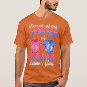Baby Gender Visa Rosa eller Blå Nana Kärlek T Shirt
