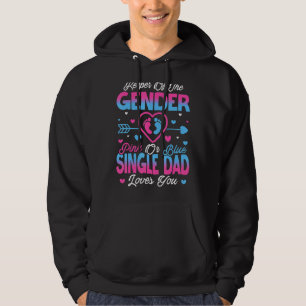 Baby Gender: Visa Rosa eller Blå Pappa Hoodie
