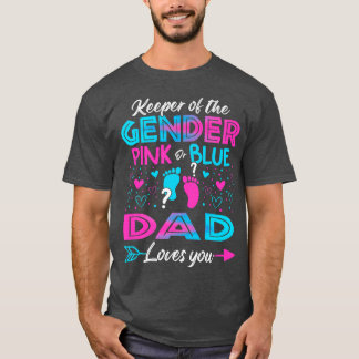 Baby Gender Visa Rosa eller Blå Pappa Kärlek Y T Shirt