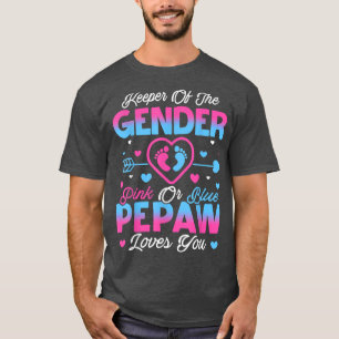 Baby Gender Visa Rosa eller Blå pepaw Kärlek T Shirt