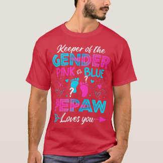 Baby Gender Visa Rosa eller Blå pepaw Kärlek T Shirt