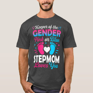 Baby Gender: Visa Rosa eller Blå Stepmamma Lov T Shirt
