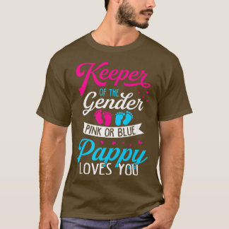 Baby Gender Visa Rosa eller Blåpapper Kärlek T Shirt