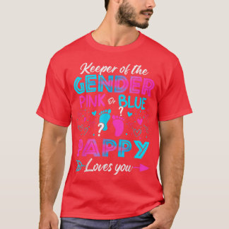 Baby Gender Visa Rosa eller Blåpapper Kärlek T Shirt