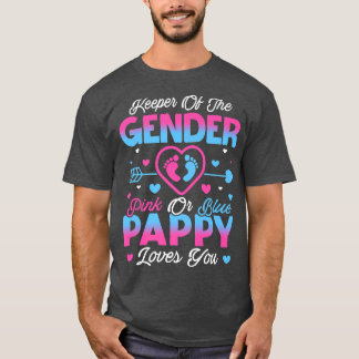 Baby Gender Visa Rosa eller Blåpapper Kärlek T Shirt