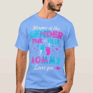Baby Gender Visa Rosa eller blått Mamma T Shirt