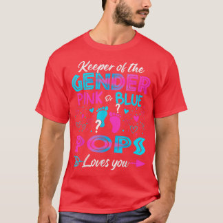 Baby Gender Visa Rosa eller Kärlek för blå par T Shirt