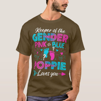 Baby-Genderna för Visa Rosa eller Blå Poppie-Kärle T Shirt