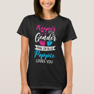 Baby-Genderna för Visa Rosa eller Blå Poppie-Kärle T Shirt