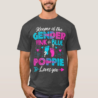 Baby-Genderna för Visa Rosa eller Blå Poppie-Kärle T Shirt