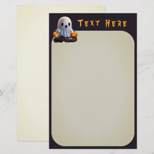 Baby Ghost Creepy Cute Halloween-tecken Brevpapper