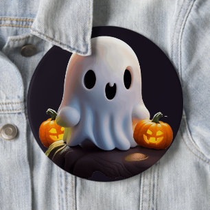 Baby Ghost Creepy Cute Halloween-tecken Knapp