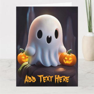 Baby Ghost Creepy Cute Halloween-tecken Kort