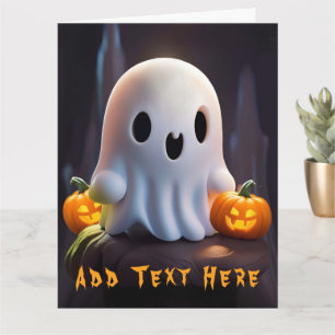 Baby Ghost Creepy Cute Halloween-tecken Kort