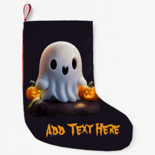 Baby Ghost Creepy Cute Halloween-tecken Liten Julstrumpa