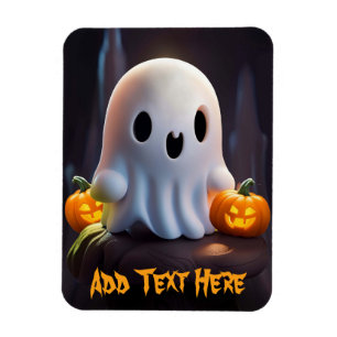 Baby Ghost Creepy Cute Halloween-tecken Magnet