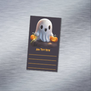 Baby Ghost Creepy Cute Halloween-tecken Magnetiska Visitkort