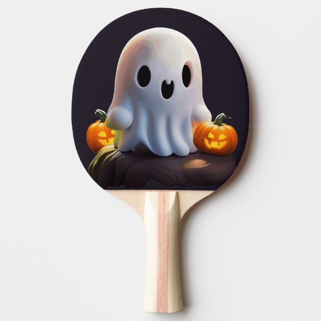 Baby Ghost Creepy Cute Halloween-tecken Pingisracket (Framsidan)