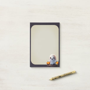 Baby Ghost Creepy Cute Halloween-tecken Post-it Block